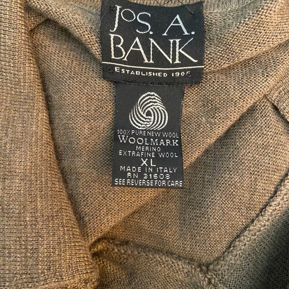 Merino Wool, Long Sleeve Polo, Made in Italy - Picture 3 of 3